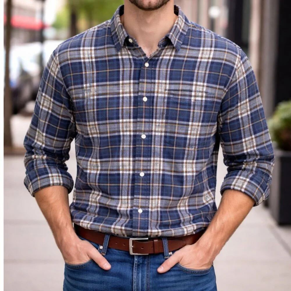 J.Crew Men’s Button Up Shirt Size Medium Long Sleeve Plaid